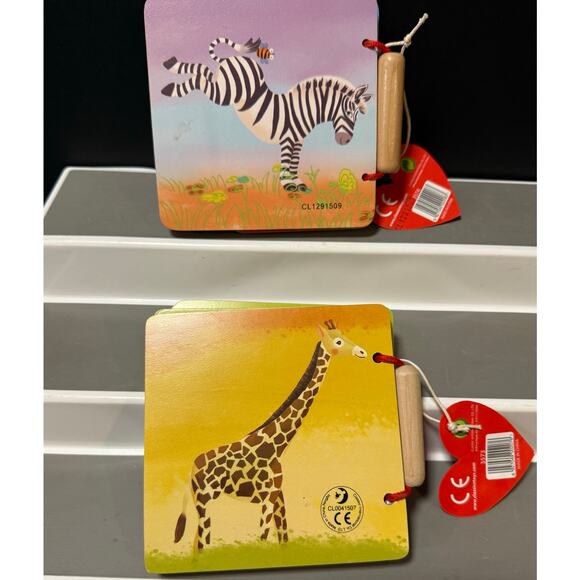 Classic World brand my wooden wild animals books excellent condition - Picture 5 of 6